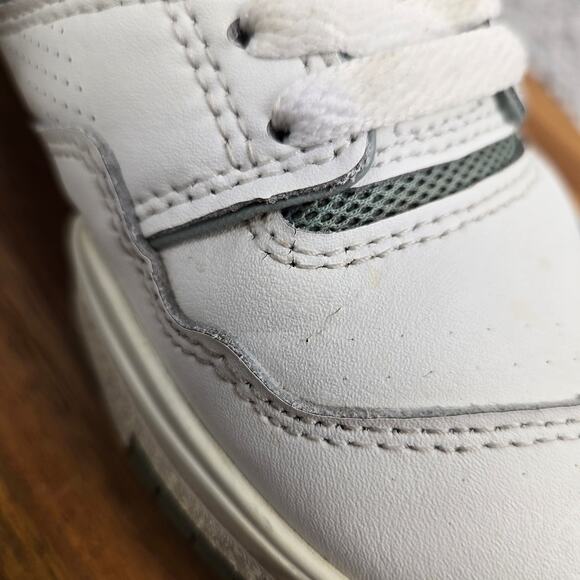 New Balance Womens 6.5B 550 White Juniper Leather Casual Lifestyle Daily Sneaker - Picture 7 of 15